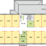 シャンティいなみⅠ号館2F平面図